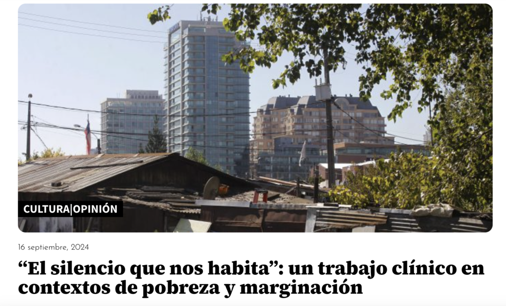 RESEÑA | “El silencio que nos habita”: un trabajo clínico en contextos de pobreza y marginación