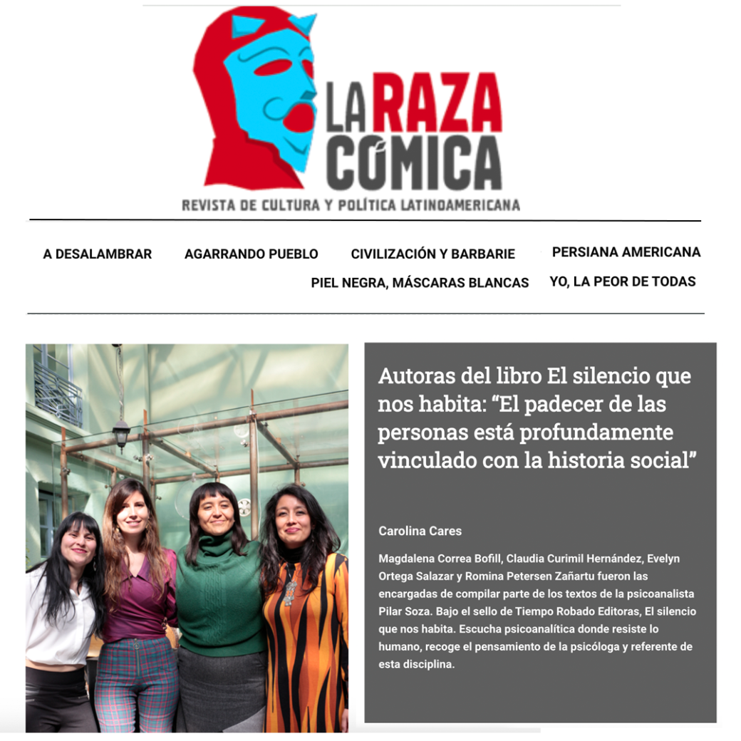 ENTREVISTA | Autoras del libro El silencio que nos habita: “El padecer de las personas está profundamente vinculado con la historia social”